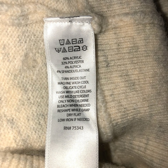 WILLIAM RAST Ivory Acrylic Alpaca Blend Sweater - Picture 7 of 7